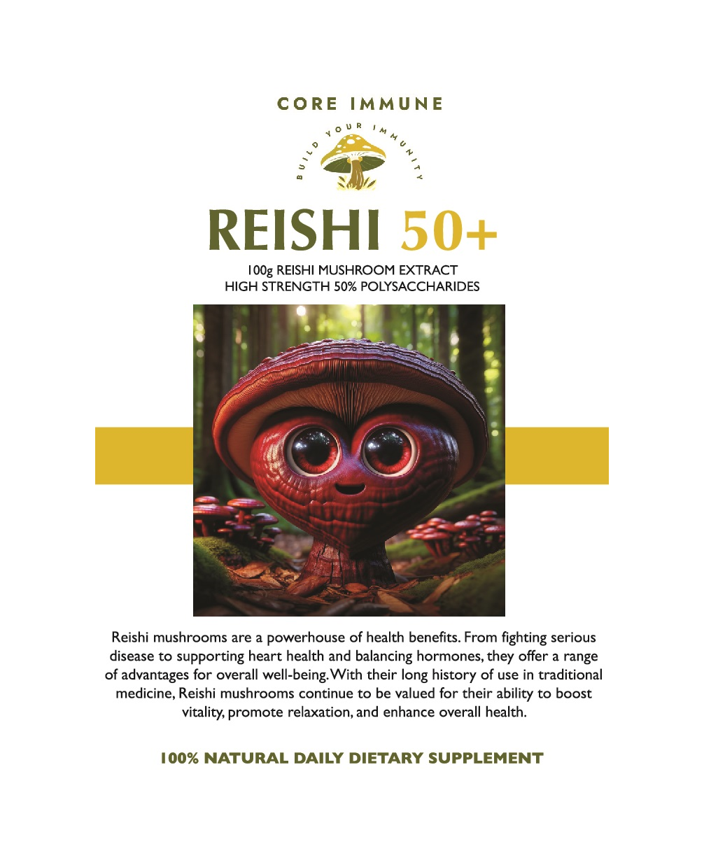 Reishi Premium Extract (Lingzhi Powder) Core Immune Health