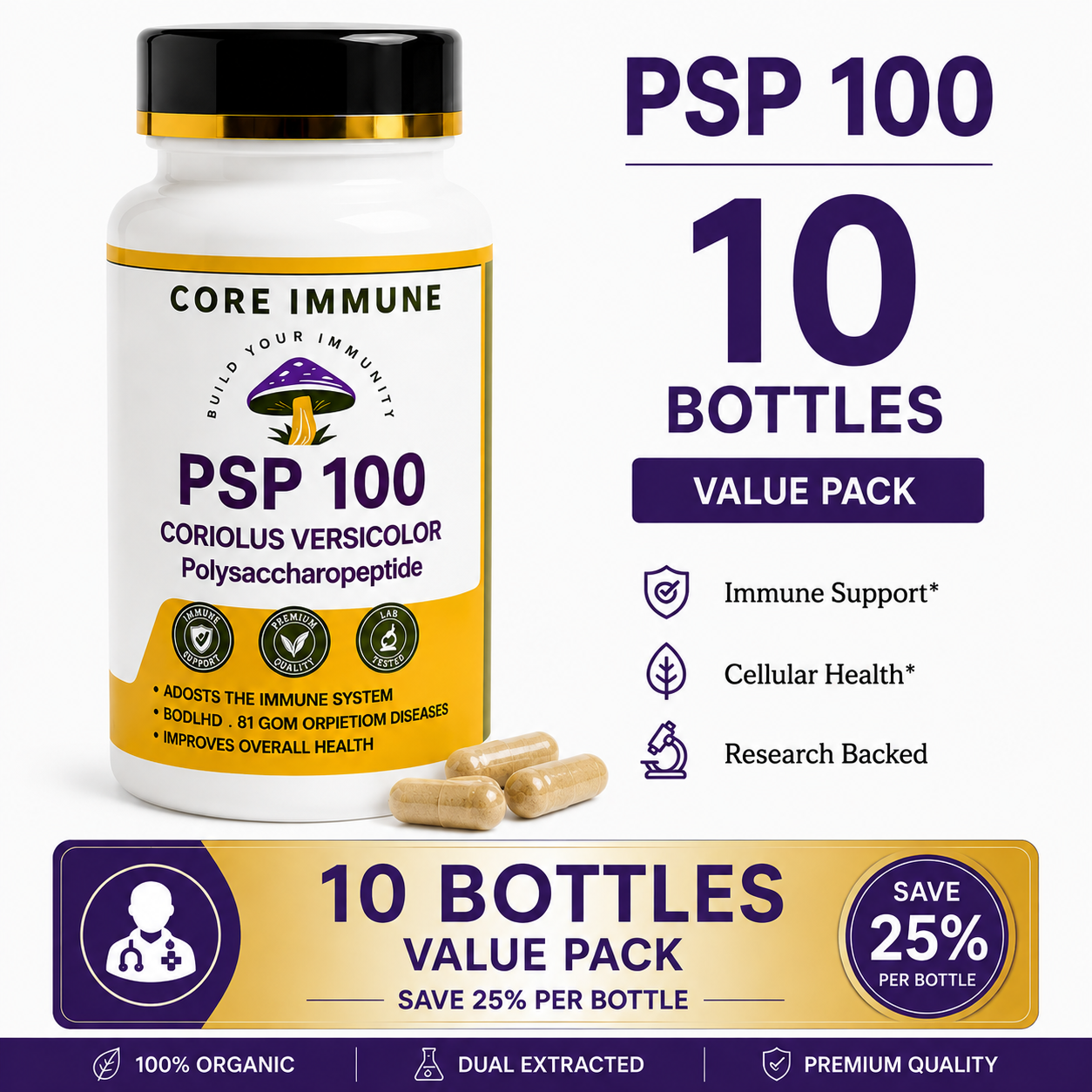 PSP 100 - Value Pack (10 Bottles)