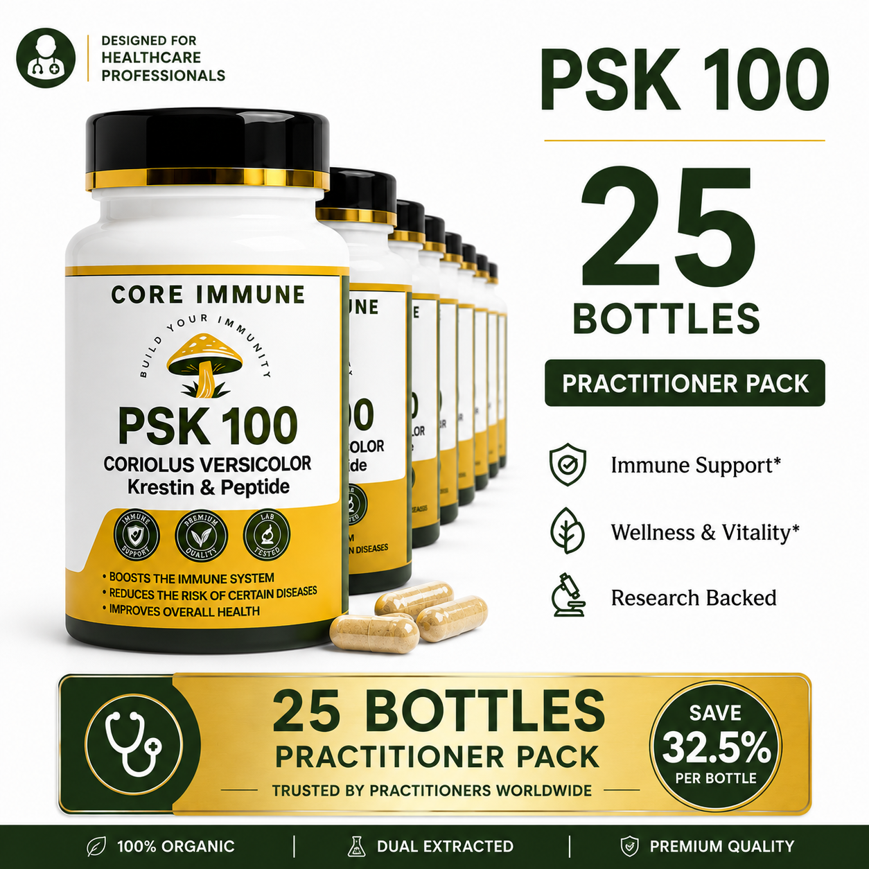 PSK 100 - Practitioner Pack (25 Bottles)